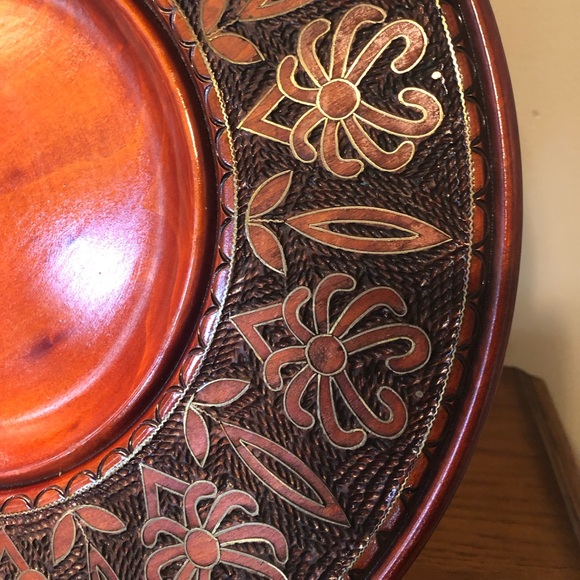 Polish hand-carved wooden plate - Picture 3 of 3